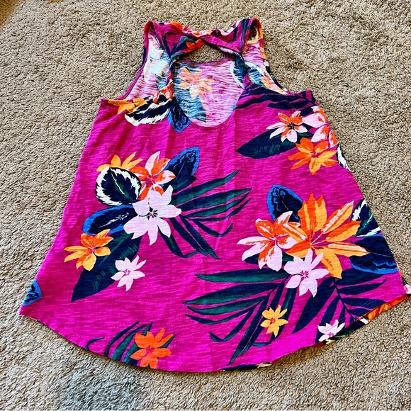 Girls Floral Tank Top Old Navy XL - Picture 4 of 6